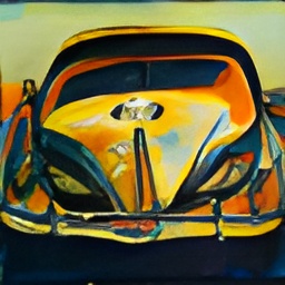 generated: a painting of a sport car in the style of Monet #2